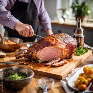 Alternative view of Gammon (Bone-In)